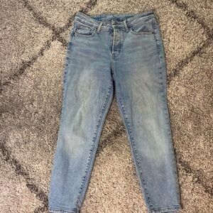 Old Navy High-Rise OG Straight Extra Stretch Light Blue Women's Jeans